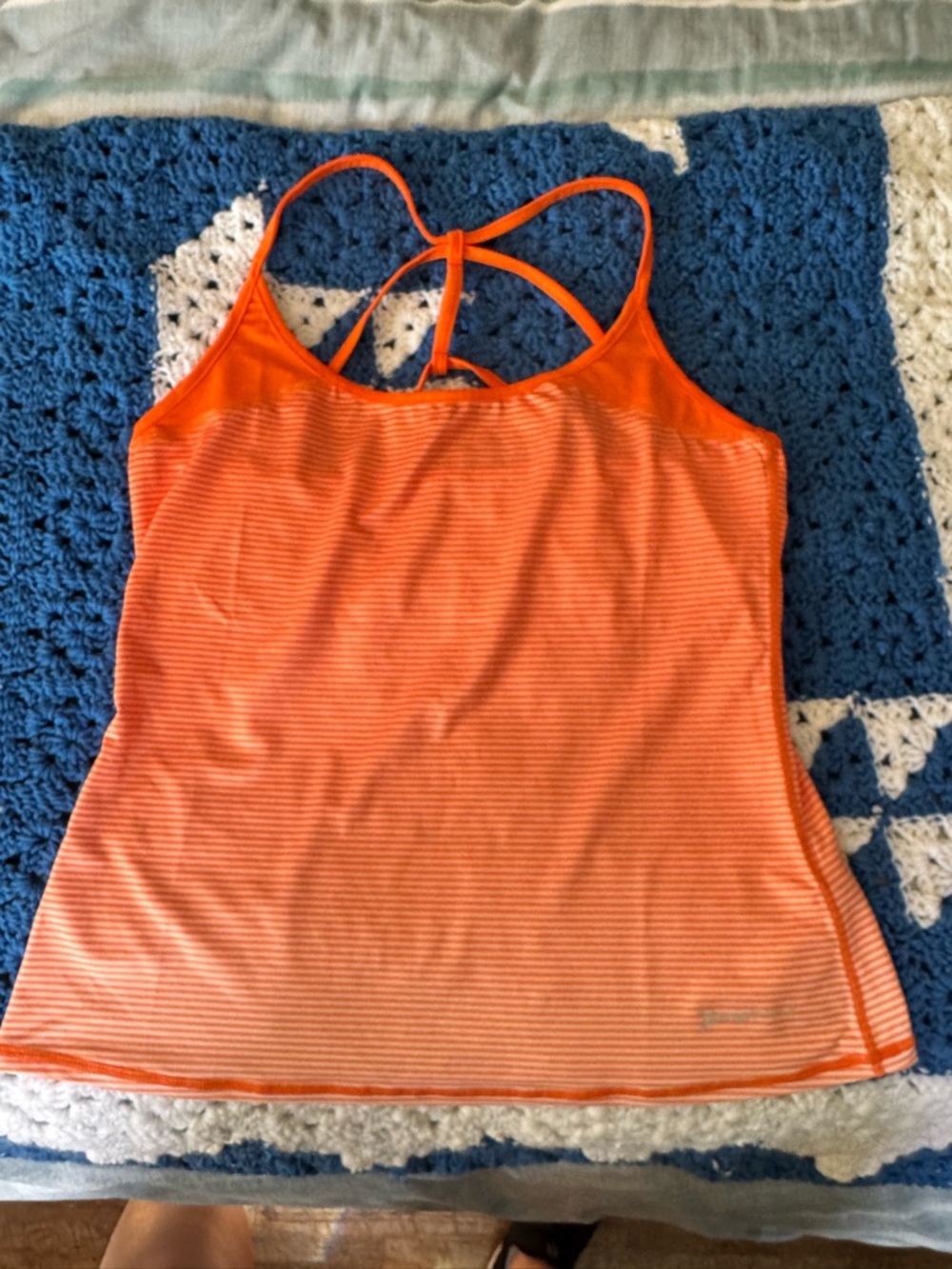 Orangetheory Bright Orange Strappy Workout Tank